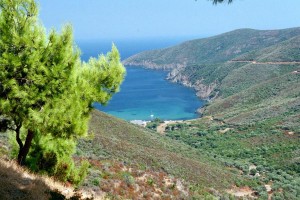 Die bergige Landschaft bietet tolle Ausblicksmöglichkeiten auf Sithonia